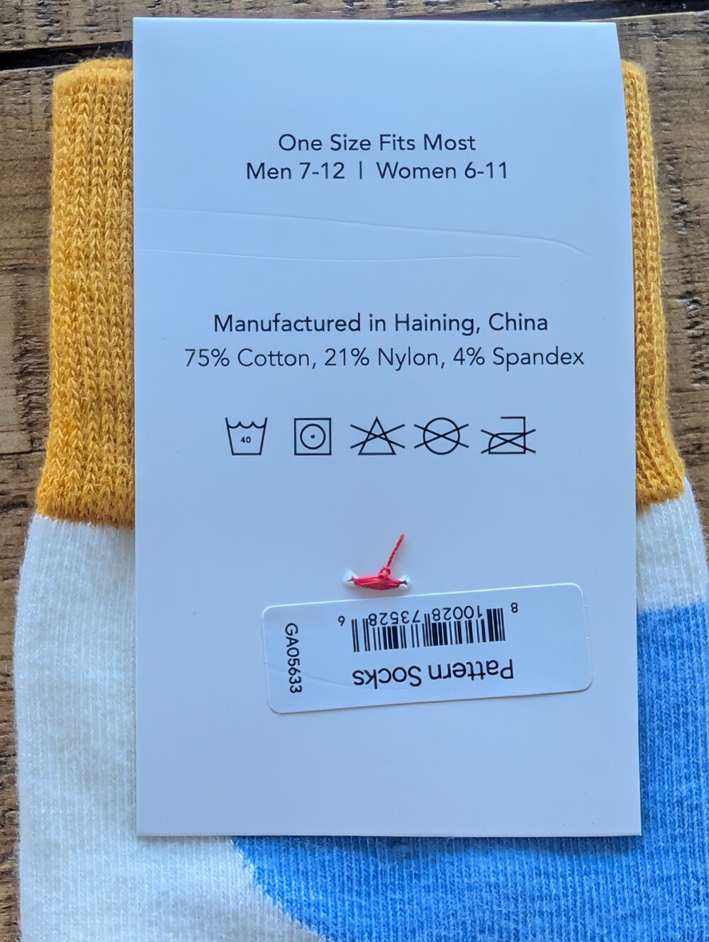 Google Pattern Crew Socks NWT - Picture 2 of 3
